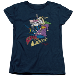 Cow and Chicken Super Cow - Women's T-Shirt Women's T-Shirt Cow and Chicken   
