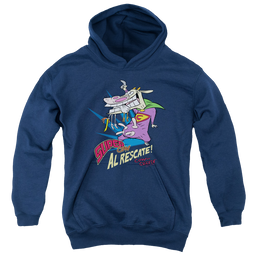 Cow & Chicken Super Cow - Youth Hoodie Youth Hoodie (Ages 8-12) Cow and Chicken   