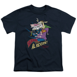 Cow & Chicken Super Cow - Youth T-Shirt Youth T-Shirt (Ages 8-12) Cow and Chicken   