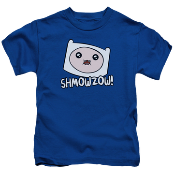 Royal kid's t-shirt for ages 4 to 7 with Adventure Time Shmowzow graphic