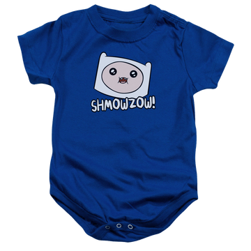 Royal baby bodysuit with Adventure Time Shmowzow graphic