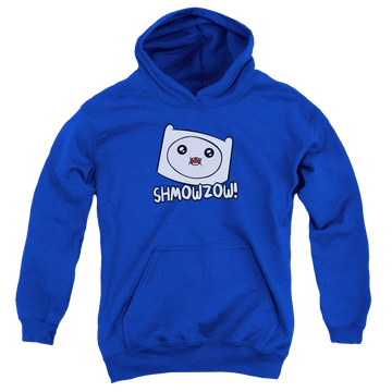 Royal youth hoodie for ages 8 to 12 with Adventure Time Shmowzow graphic