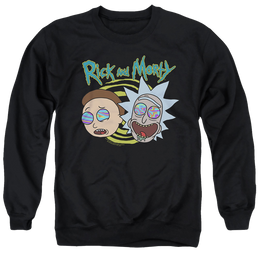 Rick and Morty Blown Minds - Men's Crewneck Sweatshirt Men's Crewneck Sweatshirt Rick and Morty   