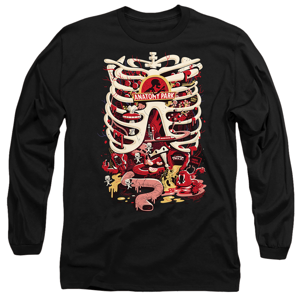 Rick and Morty Anatomy Park Logo - Men's Long Sleeve T-Shirt Men's Long Sleeve T-Shirt Rick and Morty   