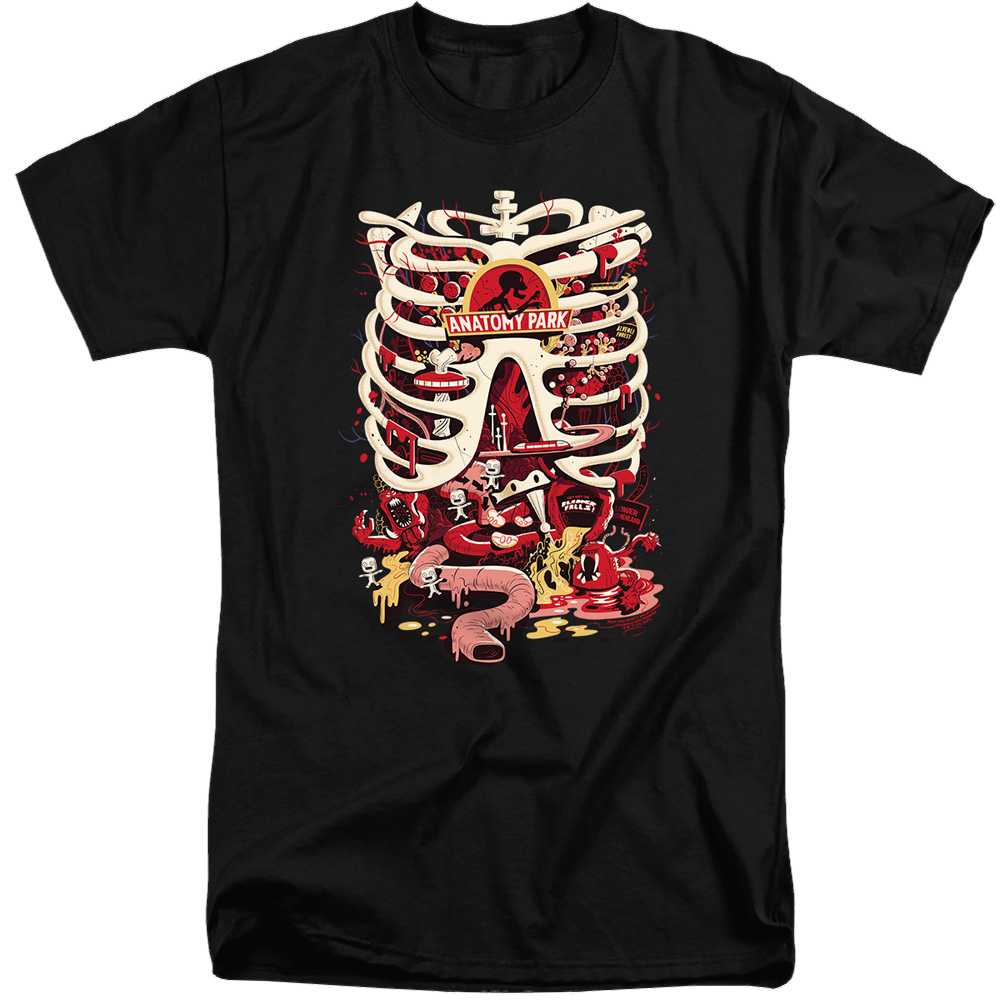 Rick and Morty Anatomy Park Logo - Men's Tall Fit T-Shirt Men's Tall Fit T-Shirt Rick and Morty   