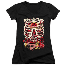 Rick and Morty Anatomy Park Logo - Juniors V-Neck T-Shirt Juniors V-Neck T-Shirt Rick and Morty   