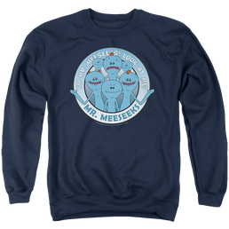 Rick and Morty Mr Meeseeks - Men's Crewneck Sweatshirt Men's Crewneck Sweatshirt Rick and Morty   