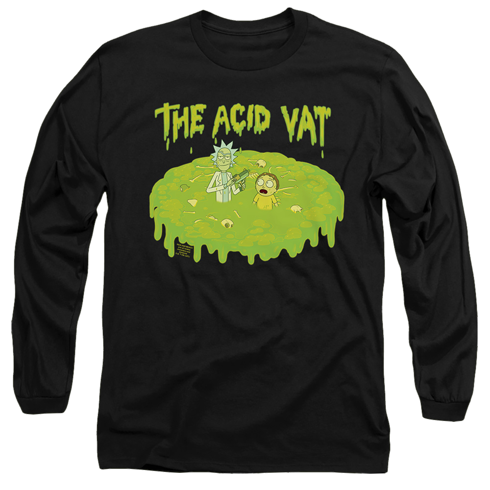 Rick and Morty The Acid Vat - Men's Long Sleeve T-Shirt Men's Long Sleeve T-Shirt Rick and Morty   