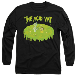 Rick and Morty The Acid Vat - Men's Long Sleeve T-Shirt Men's Long Sleeve T-Shirt Rick and Morty   