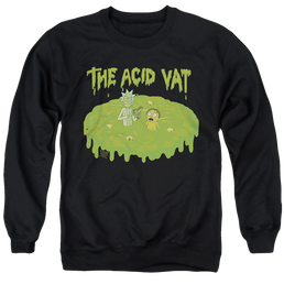 Rick and Morty The Acid Vat - Men's Crewneck Sweatshirt Men's Crewneck Sweatshirt Rick and Morty   