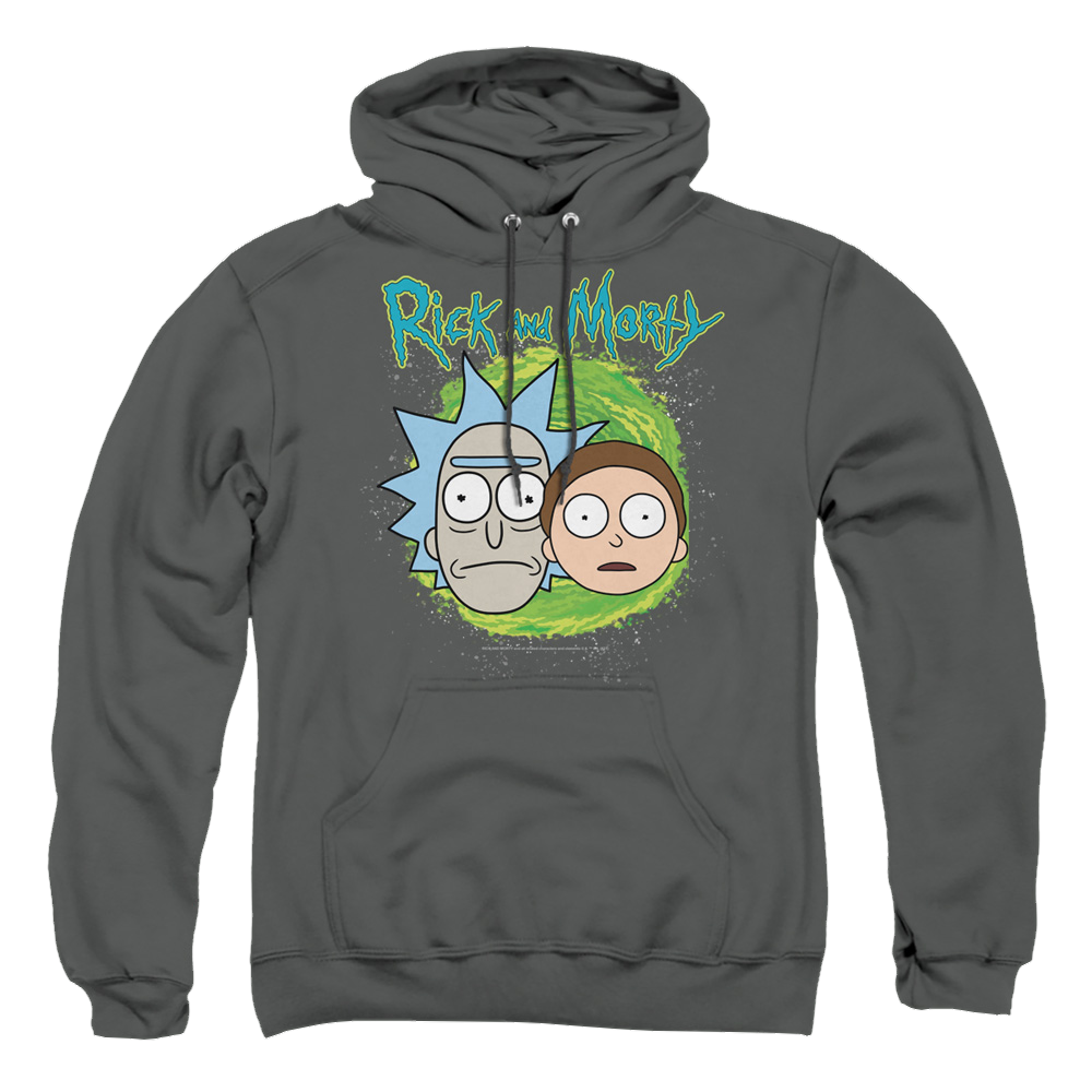 Rick and Morty Floating Heads - Pullover Hoodie Pullover Hoodie Rick and Morty   
