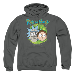 Rick and Morty Floating Heads - Pullover Hoodie Pullover Hoodie Rick and Morty   
