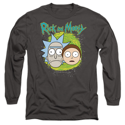 Rick and Morty Floating Heads - Men's Long Sleeve T-Shirt Men's Long Sleeve T-Shirt Rick and Morty   