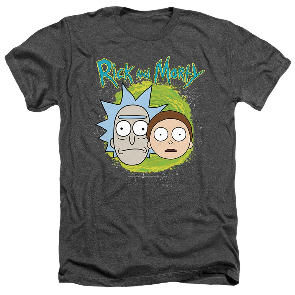 Rick and Morty Floating Heads - Men's Heather T-Shirt Men's Heather T-Shirt Rick and Morty   