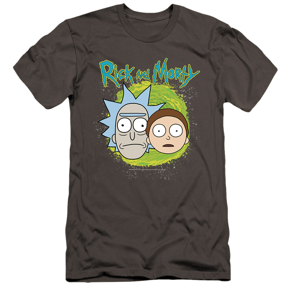 Rick and Morty Floating Heads - Men's Premium Slim Fit T-Shirt Men's Premium Slim Fit T-Shirt Rick and Morty   