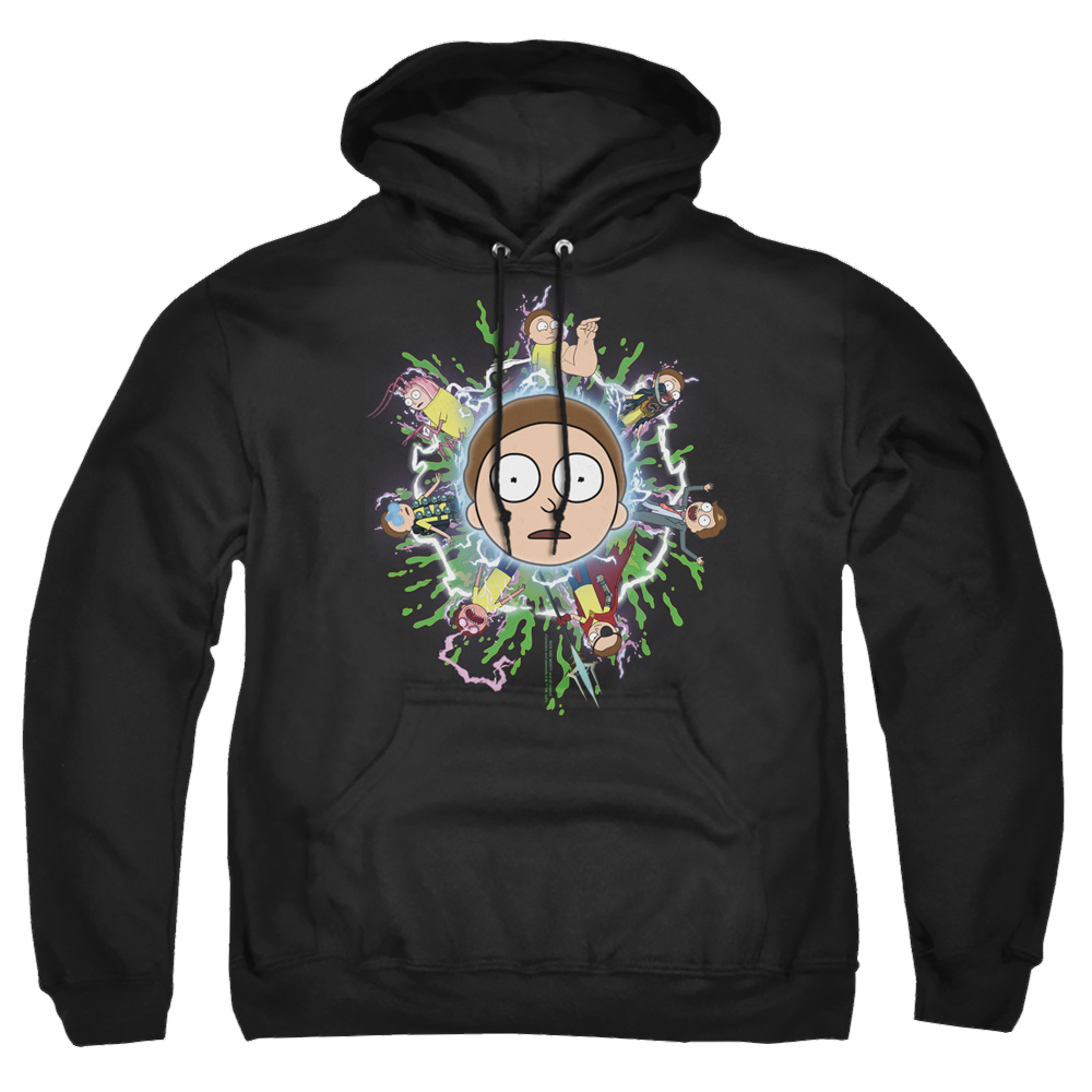 Rick and Morty Multiple Morty - Pullover Hoodie Pullover Hoodie Rick and Morty   