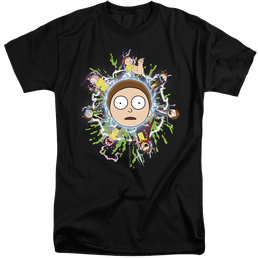 Rick and Morty Multiple Morty - Men's Tall Fit T-Shirt Men's Tall Fit T-Shirt Rick and Morty   