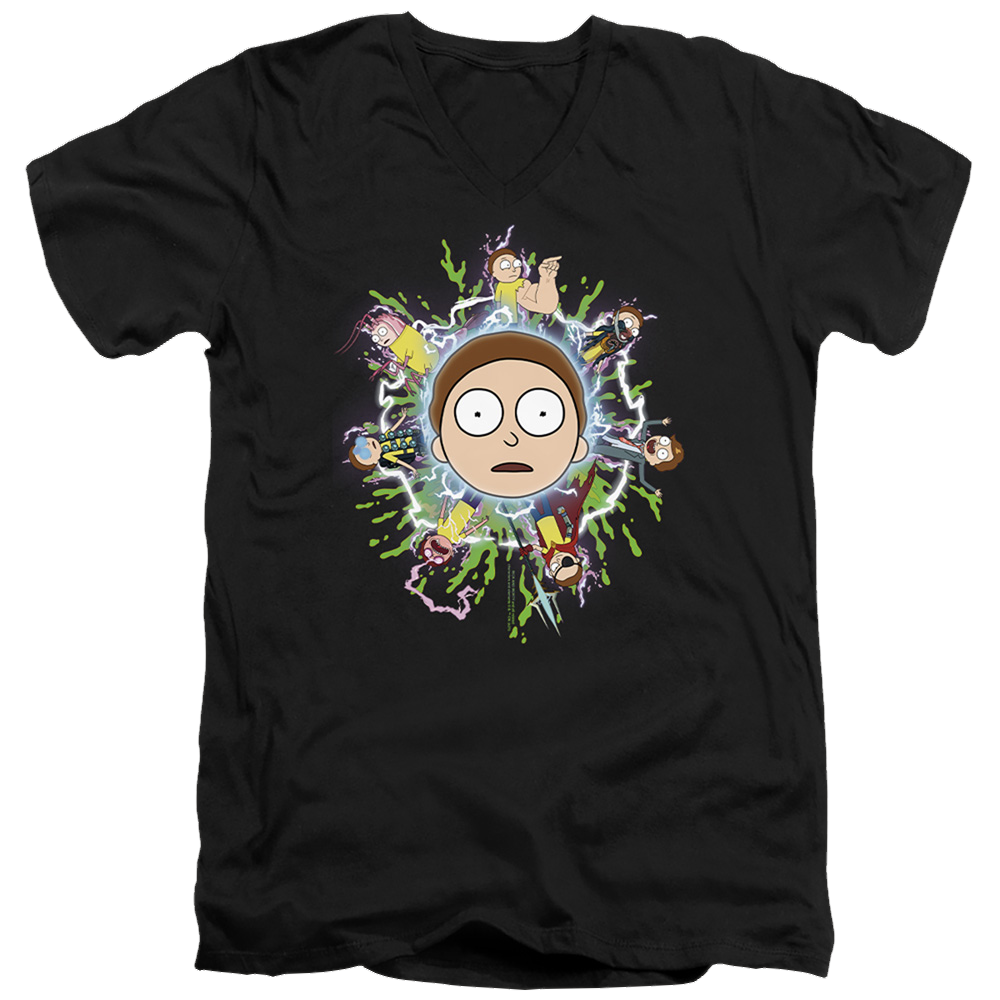 Rick and Morty Multiple Morty - Men's V-Neck T-Shirt Men's V-Neck T-Shirt Rick and Morty   