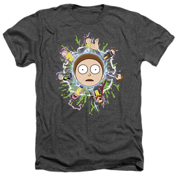 Rick and Morty Multiple Morty - Men's Heather T-Shirt Men's Heather T-Shirt Rick and Morty   