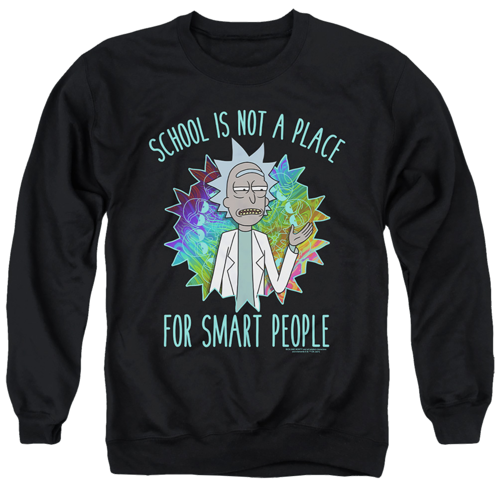 Rick and Morty School - Men's Crewneck Sweatshirt Men's Crewneck Sweatshirt Rick and Morty   