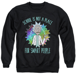 Rick and Morty School - Men's Crewneck Sweatshirt Men's Crewneck Sweatshirt Rick and Morty   