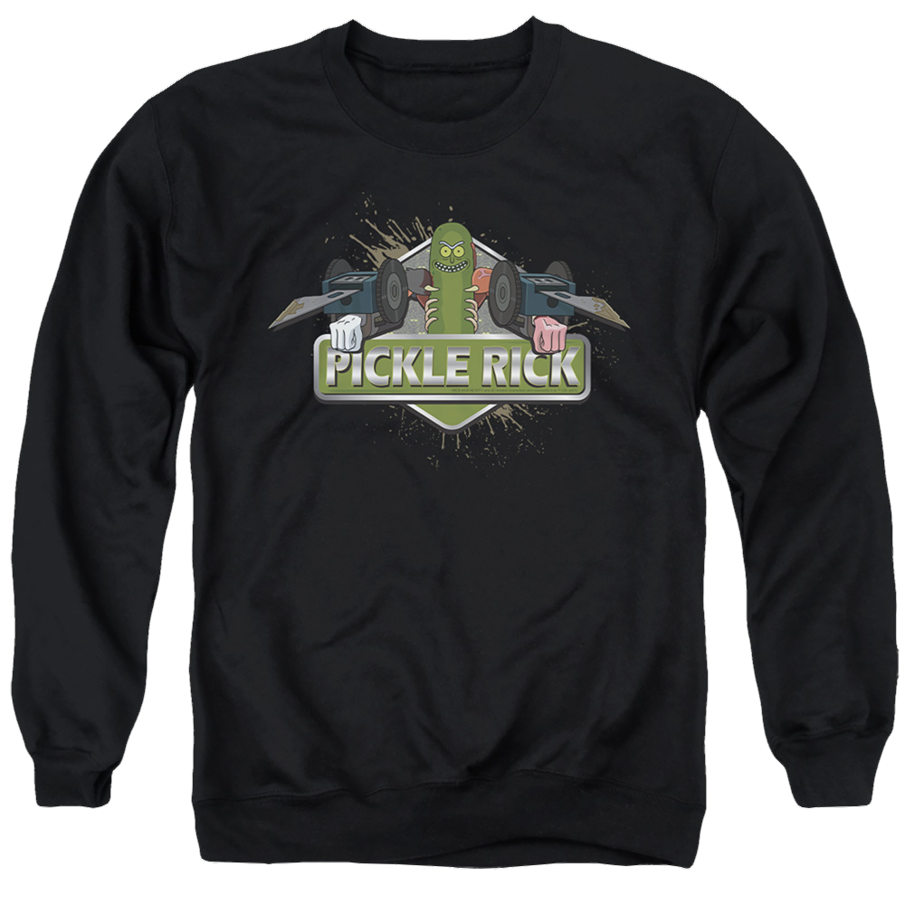 Rick and Morty Pickle Rick - Men's Crewneck Sweatshirt Men's Crewneck Sweatshirt Rick and Morty   