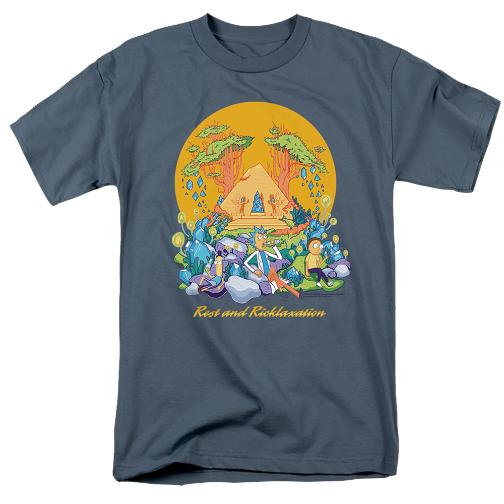 Rick and Morty Rest And Ricklaxation - Men's Regular Fit T-Shirt Men's Regular Fit T-Shirt Rick and Morty   