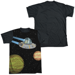 Rick and Morty Rick And Morty In Space - Men's Black Back T-Shirt Men's Black Back T-Shirt Rick and Morty   