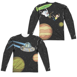 Rick and Morty Rick And Morty In Space - Men's All-Over Print Long Sleeve Men's All-Over Print Long Sleeve Rick and Morty   
