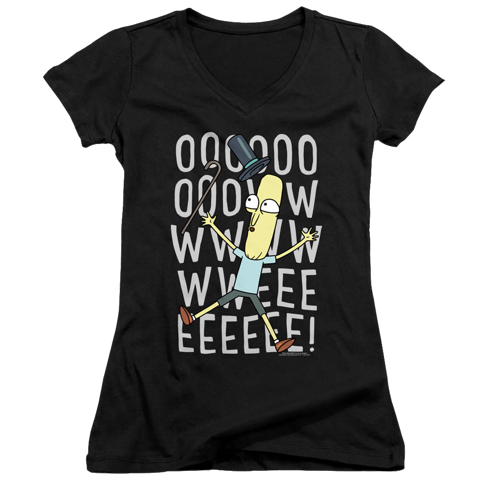 Rick and Morty Oowweeeee - Juniors V-Neck T-Shirt Juniors V-Neck T-Shirt Rick and Morty   