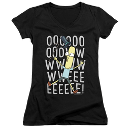Rick and Morty Oowweeeee - Juniors V-Neck T-Shirt Juniors V-Neck T-Shirt Rick and Morty   