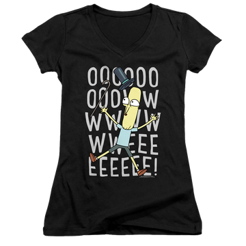 Rick and Morty Oowweeeee - Juniors V-Neck T-Shirt Juniors V-Neck T-Shirt Rick and Morty   