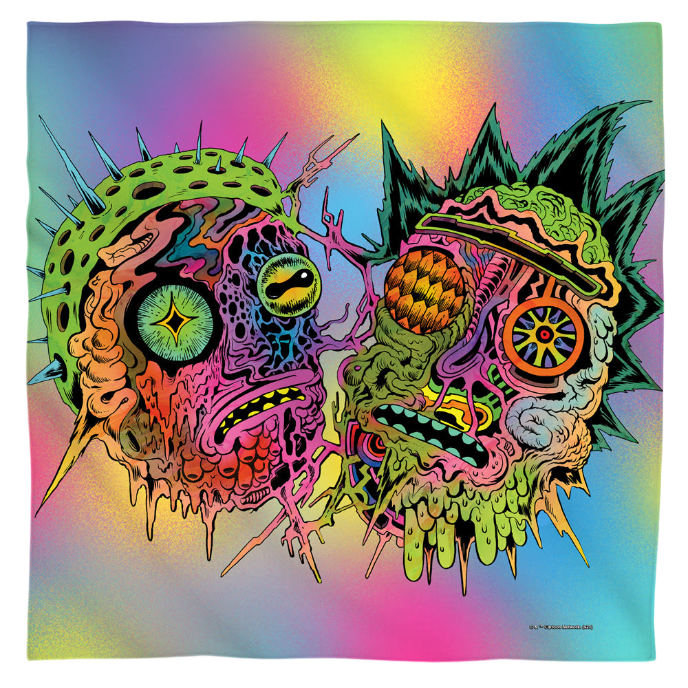 Rick and Morty Psychedelic Melt - Bandana Bandanas Rick and Morty   