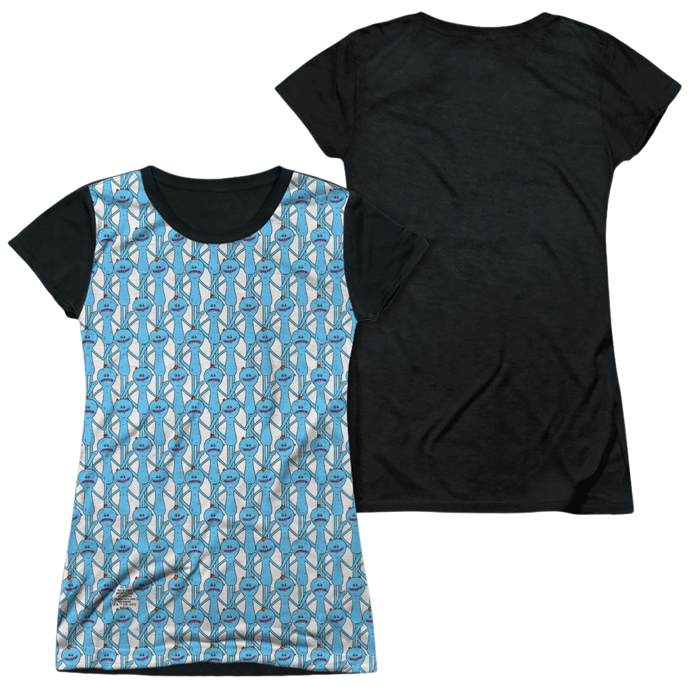 Rick and Morty Mr Meeseeks - Juniors Black Back T-Shirt Juniors Black Back T-Shirt Rick and Morty   