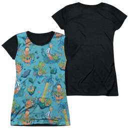 Rick and Morty Ricktanical - Juniors Black Back T-Shirt Juniors Black Back T-Shirt Rick and Morty   