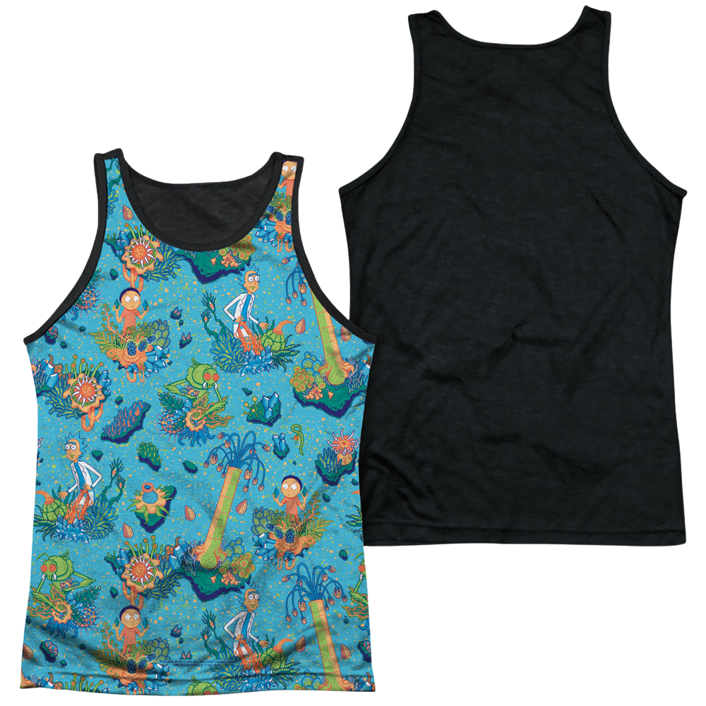 Rick and Morty Ricktanical - Men's Black Back Tank Top Men's Black Back Tank Rick and Morty   