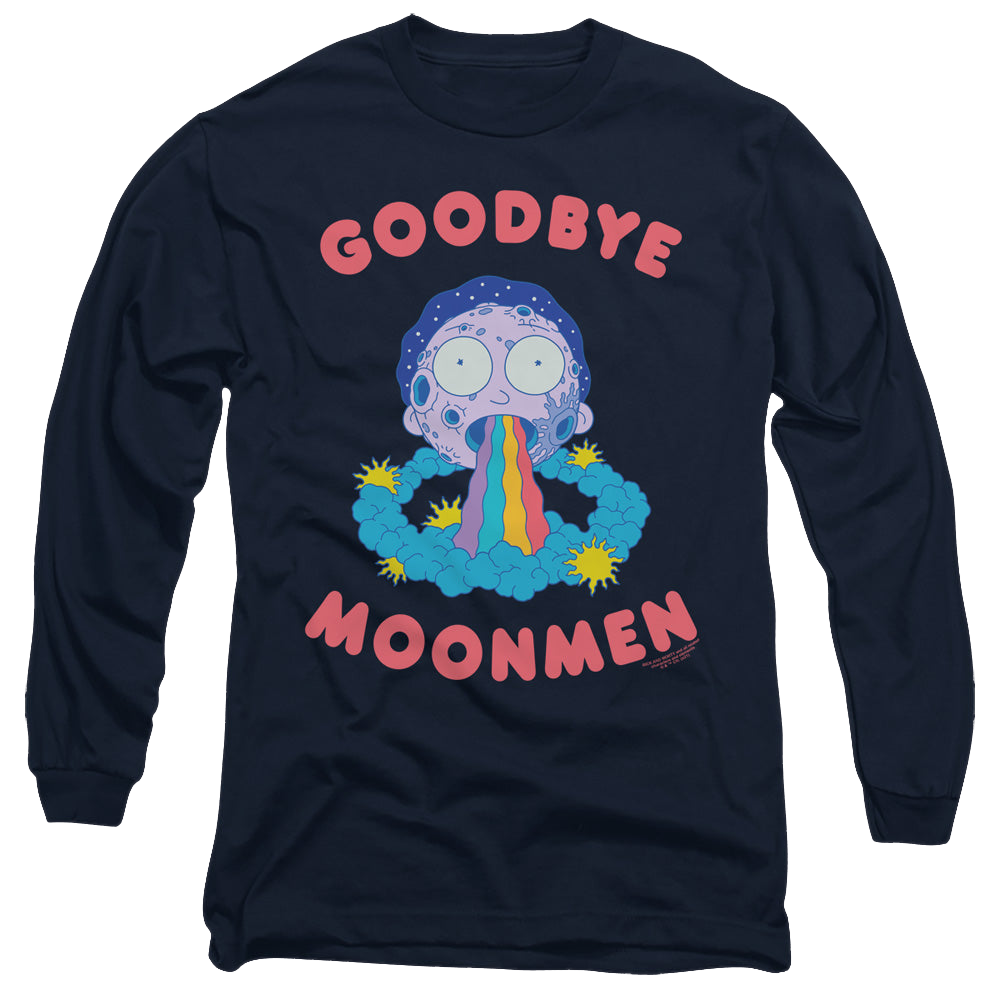Rick and Morty Goodbye Moonmen - Men's Long Sleeve T-Shirt Men's Long Sleeve T-Shirt Rick and Morty   