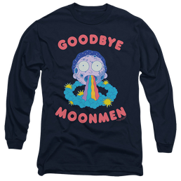 Rick and Morty Goodbye Moonmen - Men's Long Sleeve T-Shirt Men's Long Sleeve T-Shirt Rick and Morty   