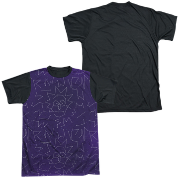 Rick and Morty Stars men's black back t-shirt