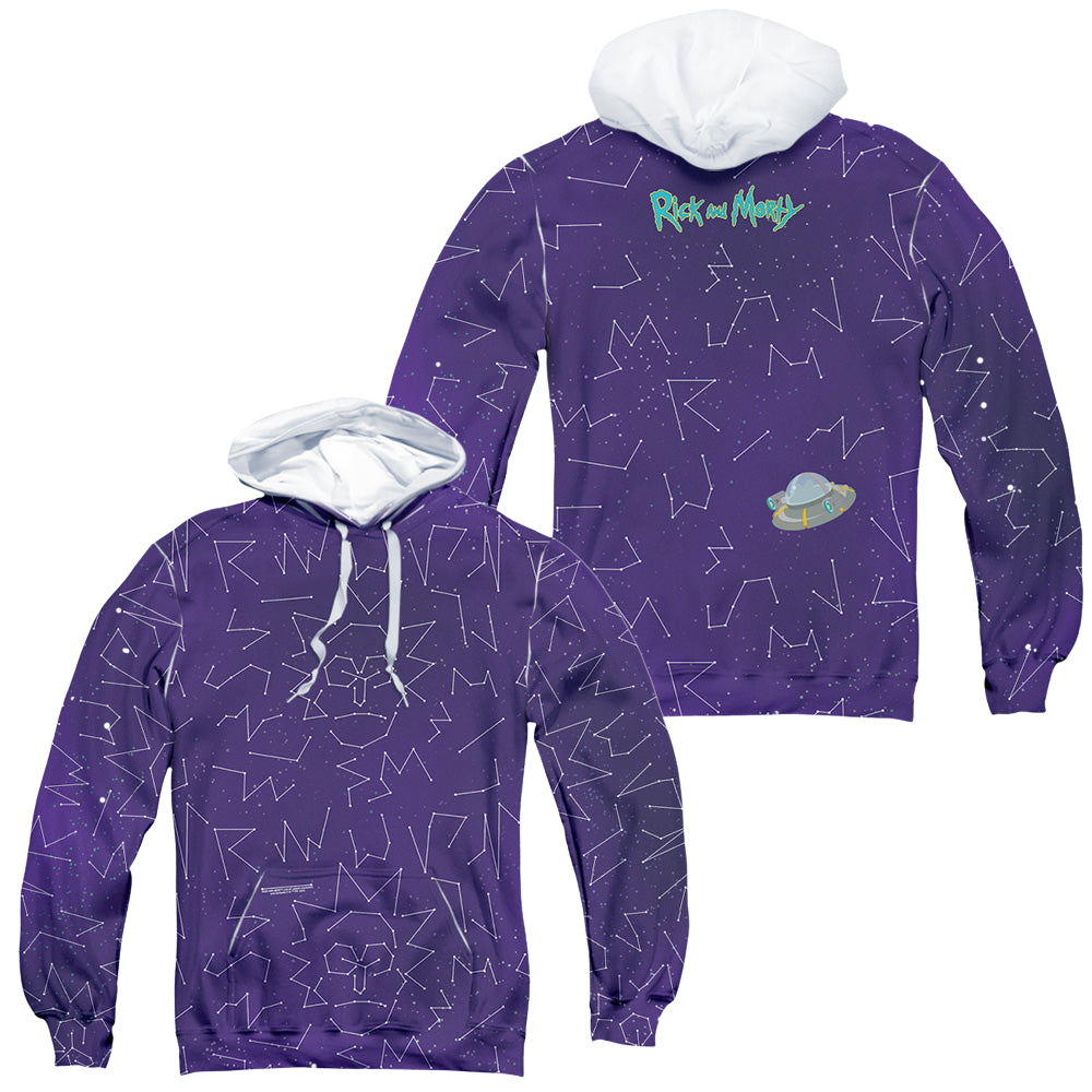Rick and Morty Stars - All-Over Print Pullover Hoodie All-Over Print Pullover Hoodie Rick and Morty   