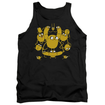 Black men's tank with Adventure Time Jakes graphic