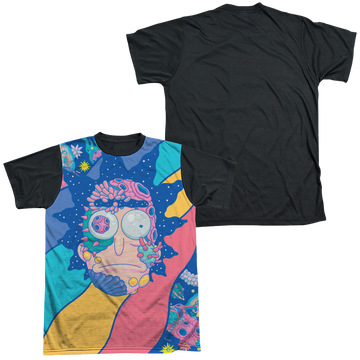 Rick and Morty Goodbye men's black back t-shirt