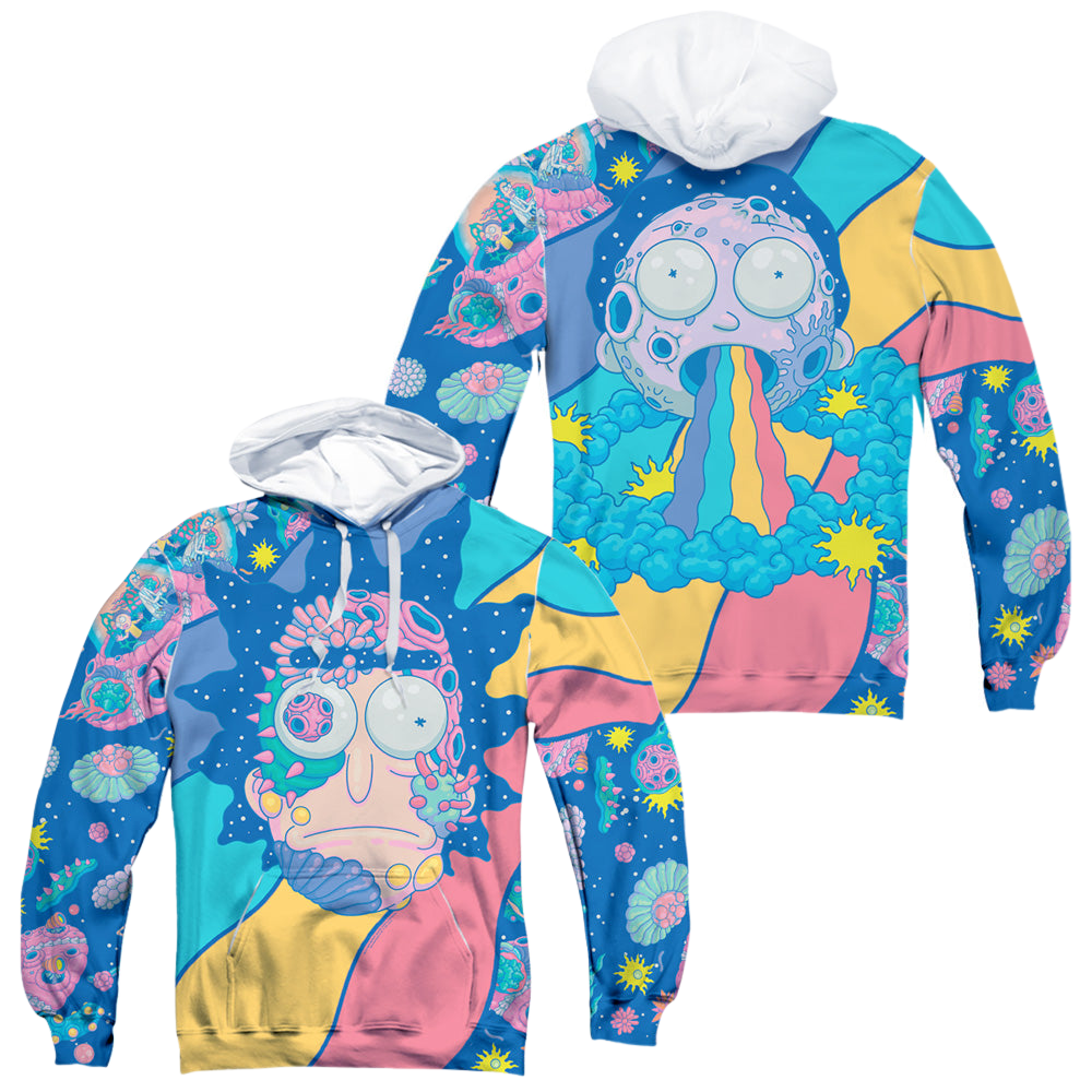 Rick and Morty Goodbye - All-Over Print Pullover Hoodie All-Over Print Pullover Hoodie Rick and Morty   