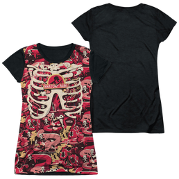 Rick and Morty Anatomy Park - Juniors Black Back T-Shirt Juniors Black Back T-Shirt Rick and Morty   