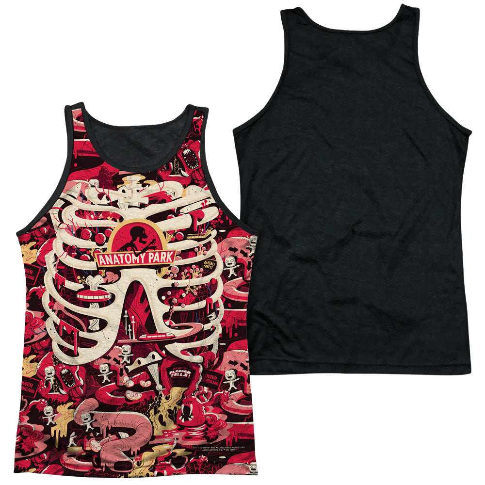 Rick and Morty Anatomy Park - Men's Black Back Tank Top Men's Black Back Tank Rick and Morty   