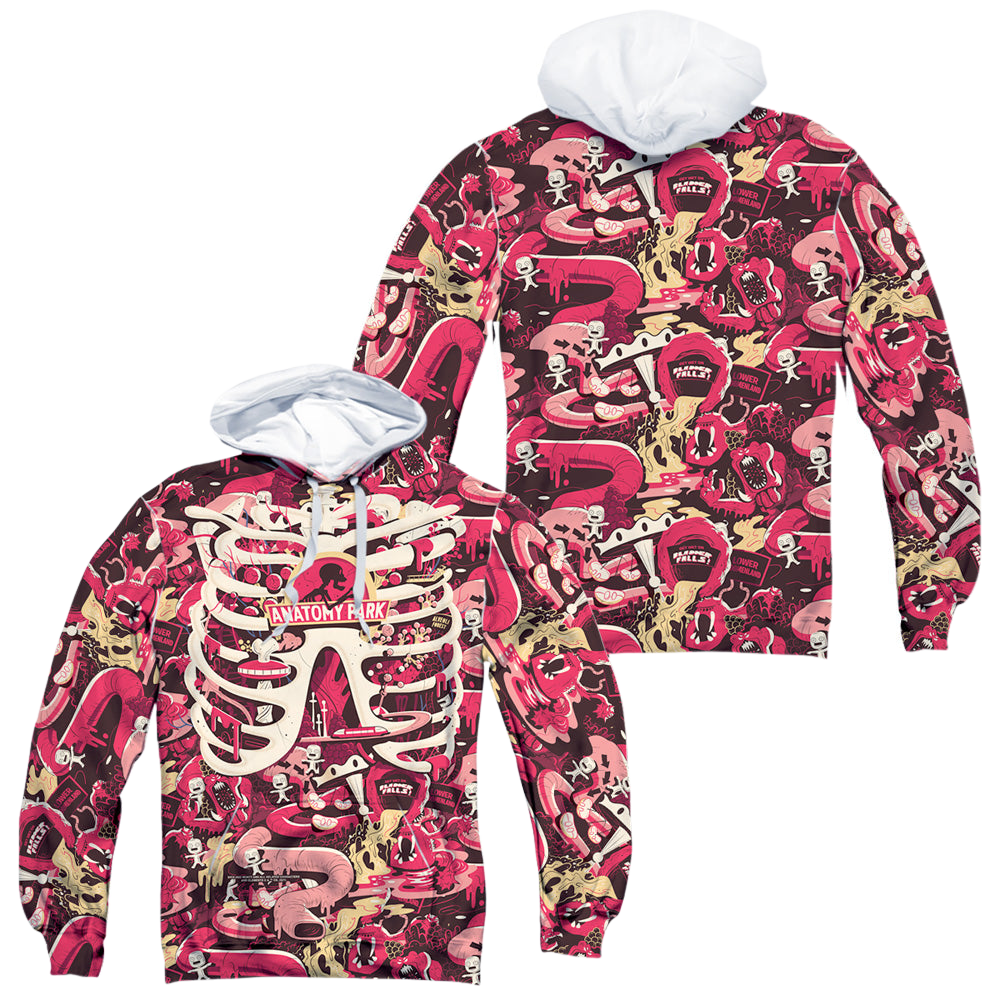 Rick and Morty Anatomy Park - All-Over Print Pullover Hoodie All-Over Print Pullover Hoodie Rick and Morty   