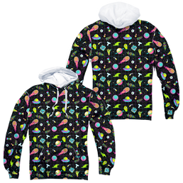 Rick and Morty Opening Icons - All-Over Print Pullover Hoodie All-Over Print Pullover Hoodie Rick and Morty   