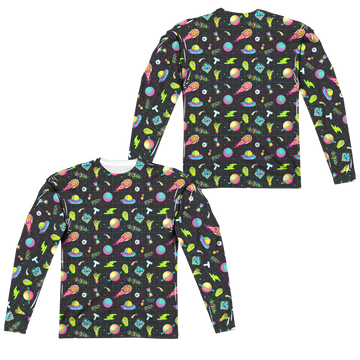 Rick and Morty Opening Icons men's all-over print long sleeve