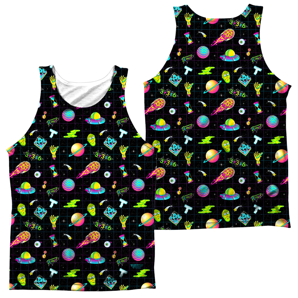 Rick and Morty Opening Icons - Men's All Over Print Tank Top Men's All Over Print Tank Rick and Morty   