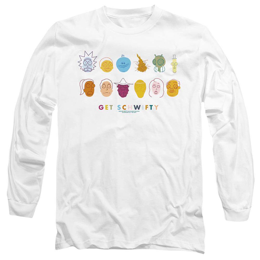 Rick and Morty Get Schwifty - Men's Long Sleeve T-Shirt Men's Long Sleeve T-Shirt Rick and Morty   